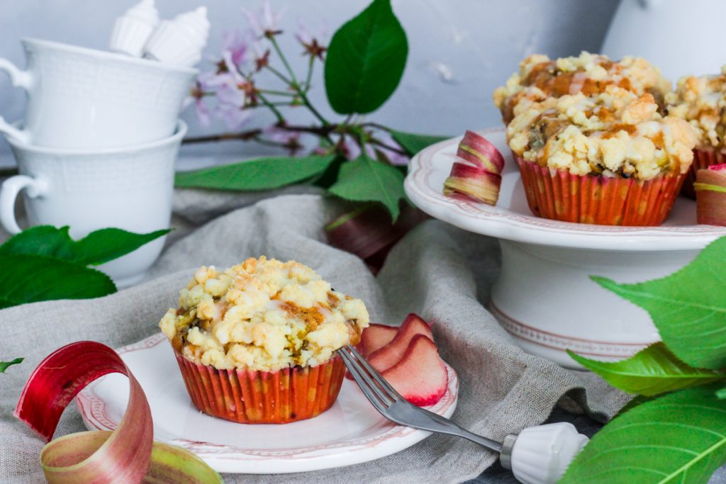 Rezept Rhabarber Streusel Muffins Vegan Cutiekulla